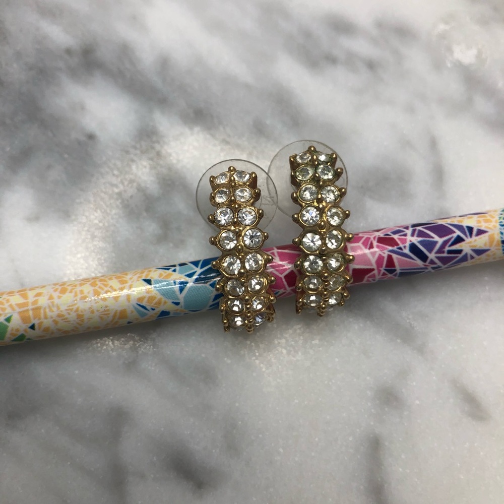 Gold Half Hoop Earrings